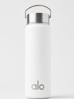 Alo White Stainless Steel Water Bottle - 24oz